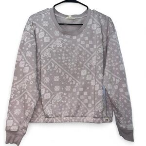 Lucky Brand Lavender Pullover Sweatshirt